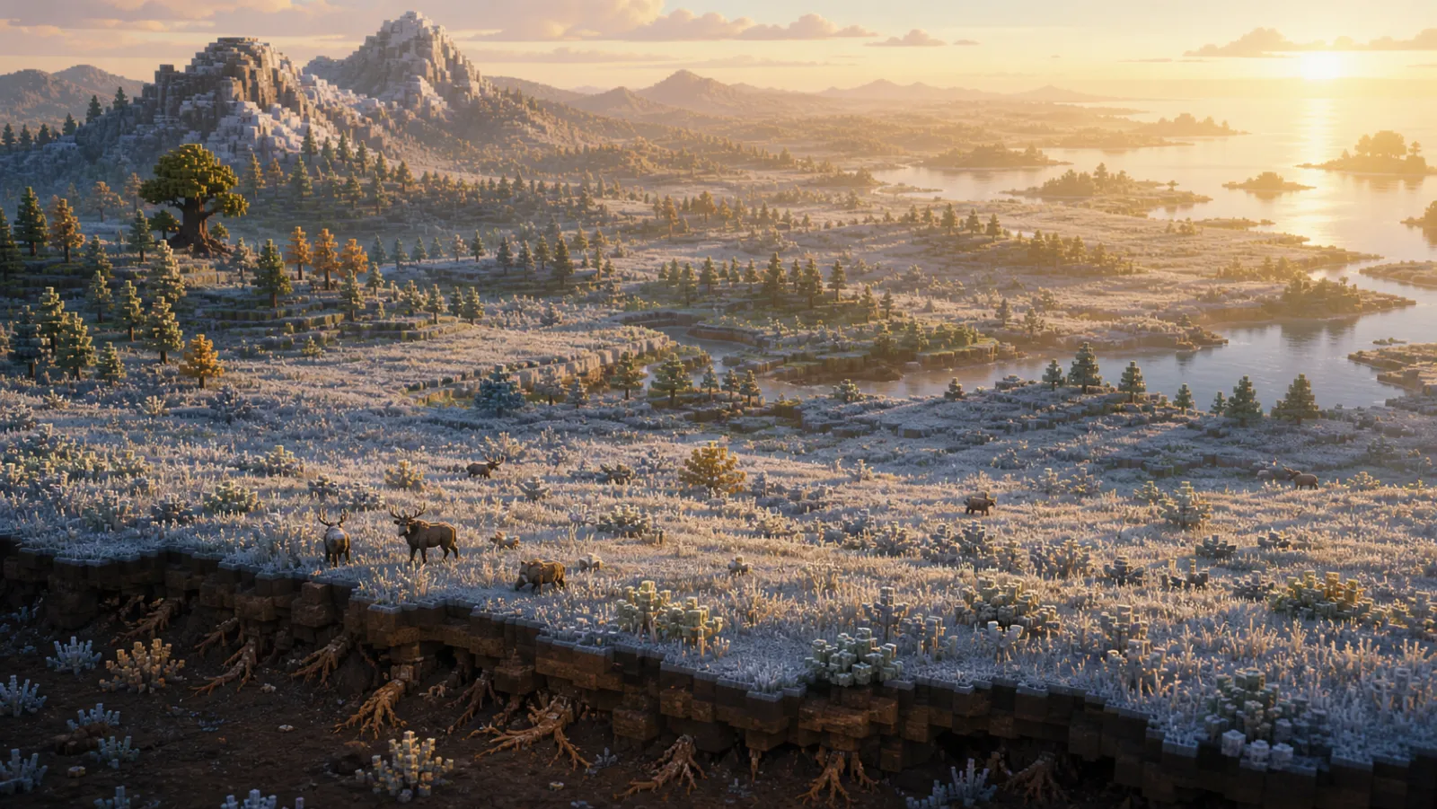 A frozen cast that guards the proofs: a small world that never grows, so the real one can — The Long Watch concept art, pre-alpha
