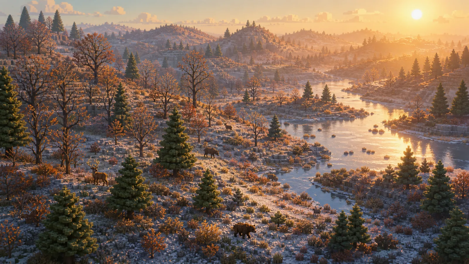 Trees that go bare in winter, and the ones that don’t — The Long Watch concept art, pre-alpha